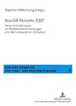 BauGB-Novelle 2007