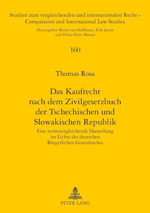 Das Kaufrecht nach dem Zivilgesetzbuch der Tschechischen und Slowakischen Republik