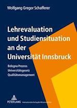Lehrevaluation Und Studiensituation an Der Universitaet Innsbruck
