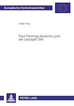 Paul Flemings deutsche Lyrik der Leipziger Zeit
