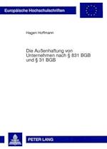 Die Aussenhaftung Von Unternehmen Nach  831 Bgb Und  31 Bgb