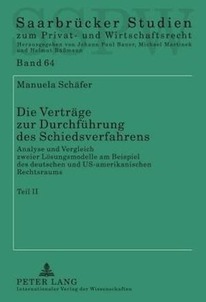 Die Vertraege Zur Durchfuehrung Des Schiedsverfahrens