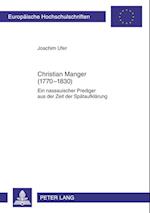 Christian Manger (1770-1830)