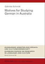 Motives for Studying German in Australia