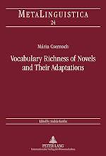 Vocabulary Richness of Novels and Their Adaptations