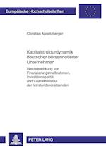 Kapitalstrukturdynamik Deutscher Boersennotierter Unternehmen