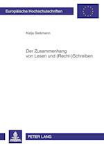 Der Zusammenhang von Lesen und (Recht-)Schreiben