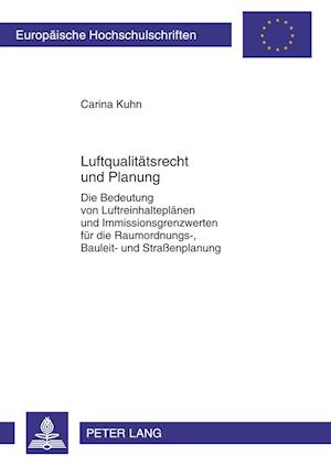 Luftqualitaetsrecht Und Planung