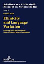 Ethnicity and Language Variation