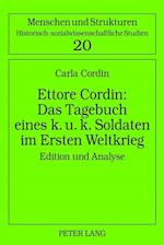 Ettore Cordin: Das Tagebuch eines k. u. k. Soldaten im Ersten Weltkrieg