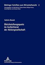 Gleichstellungsquote im Aufsichtsrat der Aktiengesellschaft