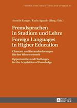 Fremdsprachen in Studium und Lehre / Foreign Languages in Higher Education