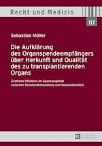 Die Aufklaerung Des Organspendeempfaengers Ueber Herkunft Und Qualitaet Des Zu Transplantierenden Organs