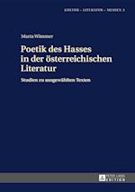 Poetik Des Hasses in Der Oesterreichischen Literatur