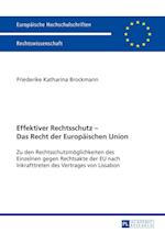 Effektiver Rechtsschutz - Das Recht Der Europaeischen Union