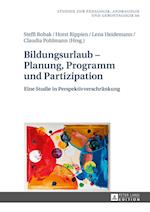 Bildungsurlaub - Planung, Programm Und Partizipation