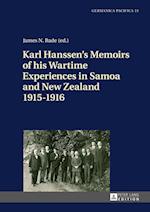 Karl Hanssen’s Memoirs of his Wartime Experiences in Samoa and New Zealand 1915–1916
