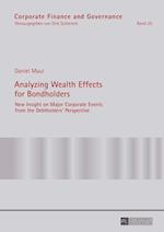 Analyzing Wealth Effects for Bondholders