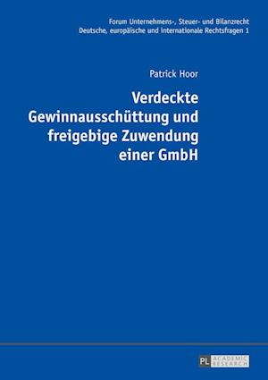 Verdeckte Gewinnausschuettung Und Freigebige Zuwendung Einer Gmbh