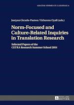 Norm-Focused and Culture-Related Inquiries in Translation Research