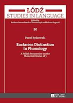 Backness Distinction in Phonology