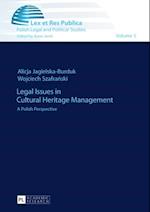 Legal Issues in Cultural Heritage Management