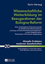 Wissenschaftliche Weiterbildung im Bezugsrahmen der Bologna-Reform