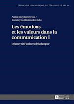 Les émotions et les valeurs dans la communication I