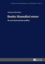 Benito Mussolini retore