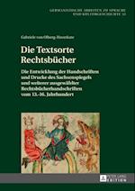 Die Textsorte Rechtsbuecher