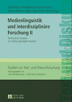 Medienlinguistik und interdisziplinaere Forschung II