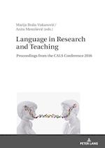 Language in Research and Teaching
