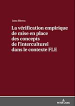 La vérification empirique de mise en place des concepts de l'interculturel dans le contexte FLE