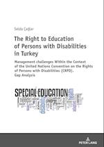 Right to Education of Persons with Disabilities in Turkey