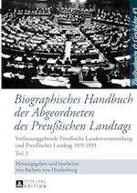 Biographisches Handbuch Der Abgeordneten Des Preussischen Landtags