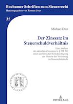 Der Zinssatz Im Steuerschuldverhaeltnis