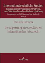 Die Anpassung Im Europaeischen Internationalen Privatrecht