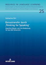 Genustransfer Durch «Thinking for Speaking»