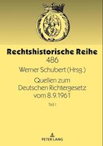 Quellen zum Deutschen Richtergesetz vom 8.9.1961