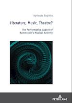 Literature, Music, Theatre?