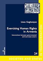 Exercising Human Rights in Armenia : Interactions between governmental and non-state actors 