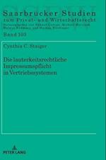 Die lauterkeitsrechtliche Impressumspflicht in Vertriebssystemen