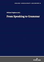 From Speaking to Grammar
