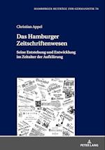 Das Hamburger Zeitschriftenwesen; Seine Entstehung und Entwicklung im Zeitalter der Aufklärung