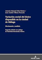 Variación social del léxico disponible en la ciudad de Málaga