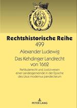 Das Kehdinger Landrecht von 1662