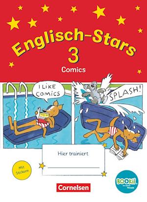 Englisch-Stars - BOOKii-Ausgabe - 3. Schuljahr. Comics. Übungsheft mit Lösungen