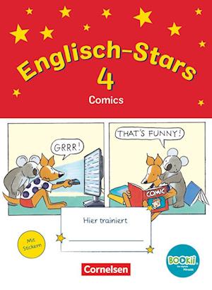 Englisch-Stars - BOOKii-Ausgabe - 4. Schuljahr. Comics. Übungsheft mit Lösungen