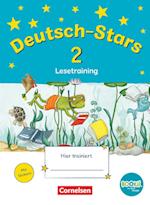 Deutsch-Stars - BOOKii-Ausgabe - 2. Schuljahr. Lesetraining. Übungsheft mit Lösungen
