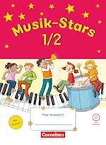 Musik-Stars - Grundwissen 1./2. Schuljahr - Übungsheft mit Lösungen und Audio-CD
